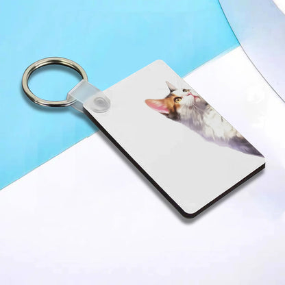 Heartfelt Gift Ideas: Unique Fun Cat Lover Keychains - Double-Sided Printed, Unique Designs, Perfect for Luggage & Keys