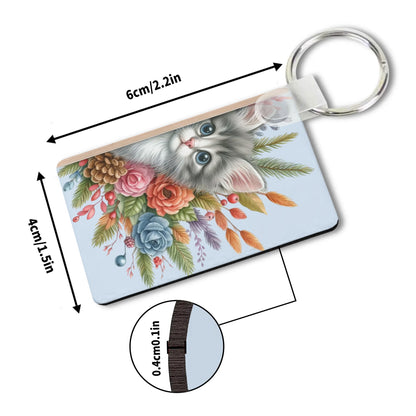 Heartfelt Gift Ideas: Unique Fun Cat Lover Keychains - Double-Sided Printed, Unique Designs, Perfect for Luggage & Keys