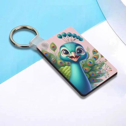 Heartfelt Gift Ideas: Unique Fun Birds of a Feather Keychains - Double-Sided Printed, Unique Designs, Perfect for Luggage & Keys