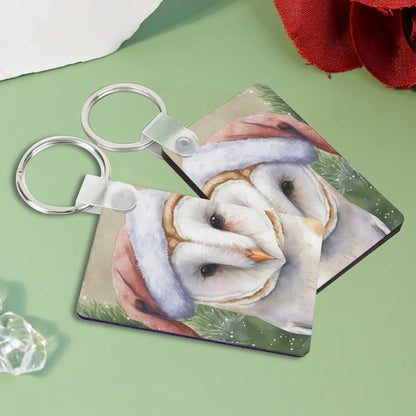 Heartfelt Gift Ideas: Unique Fun Birds of a Feather Keychains - Double-Sided Printed, Unique Designs, Perfect for Luggage & Keys