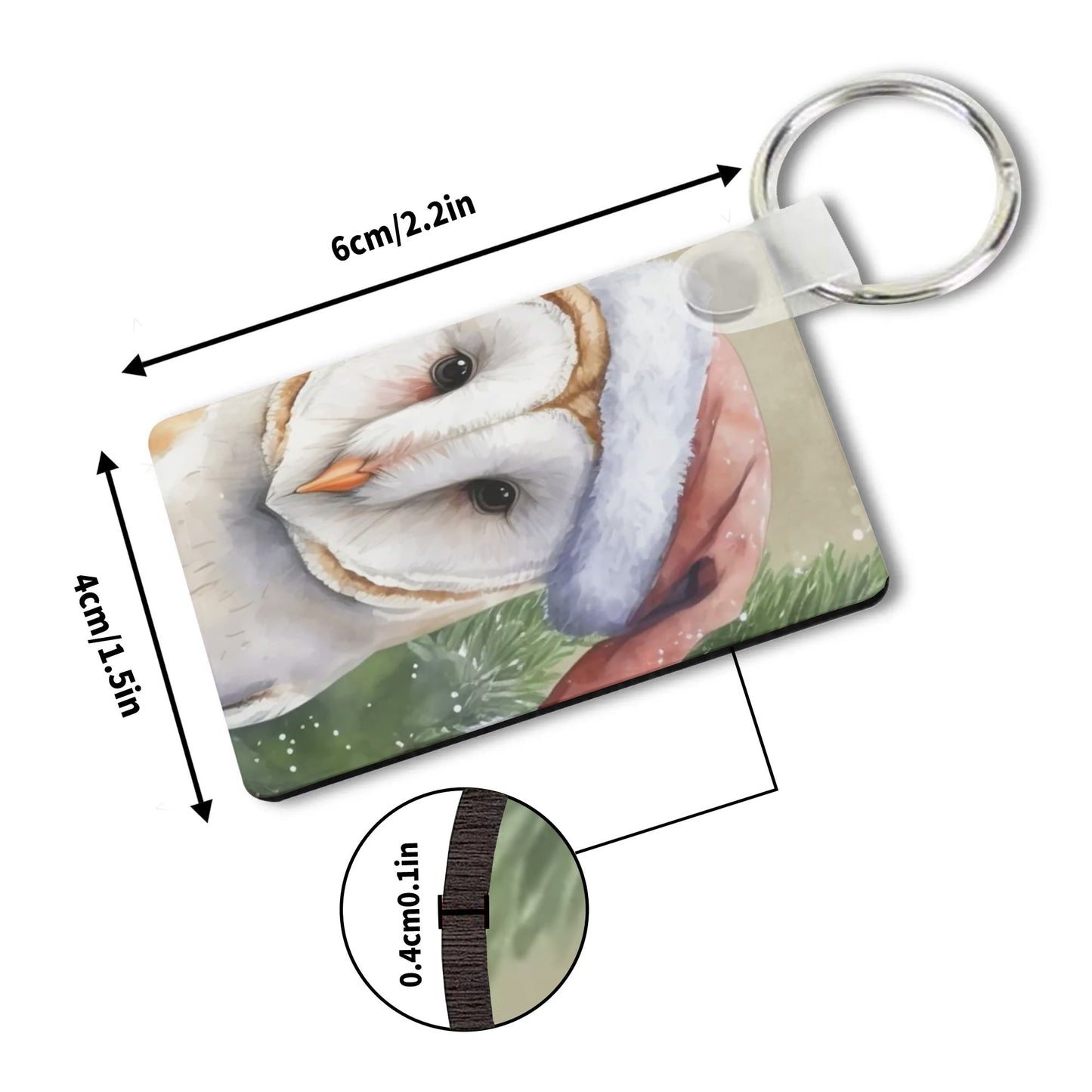 Heartfelt Gift Ideas: Unique Fun Birds of a Feather Keychains - Double-Sided Printed, Unique Designs, Perfect for Luggage & Keys