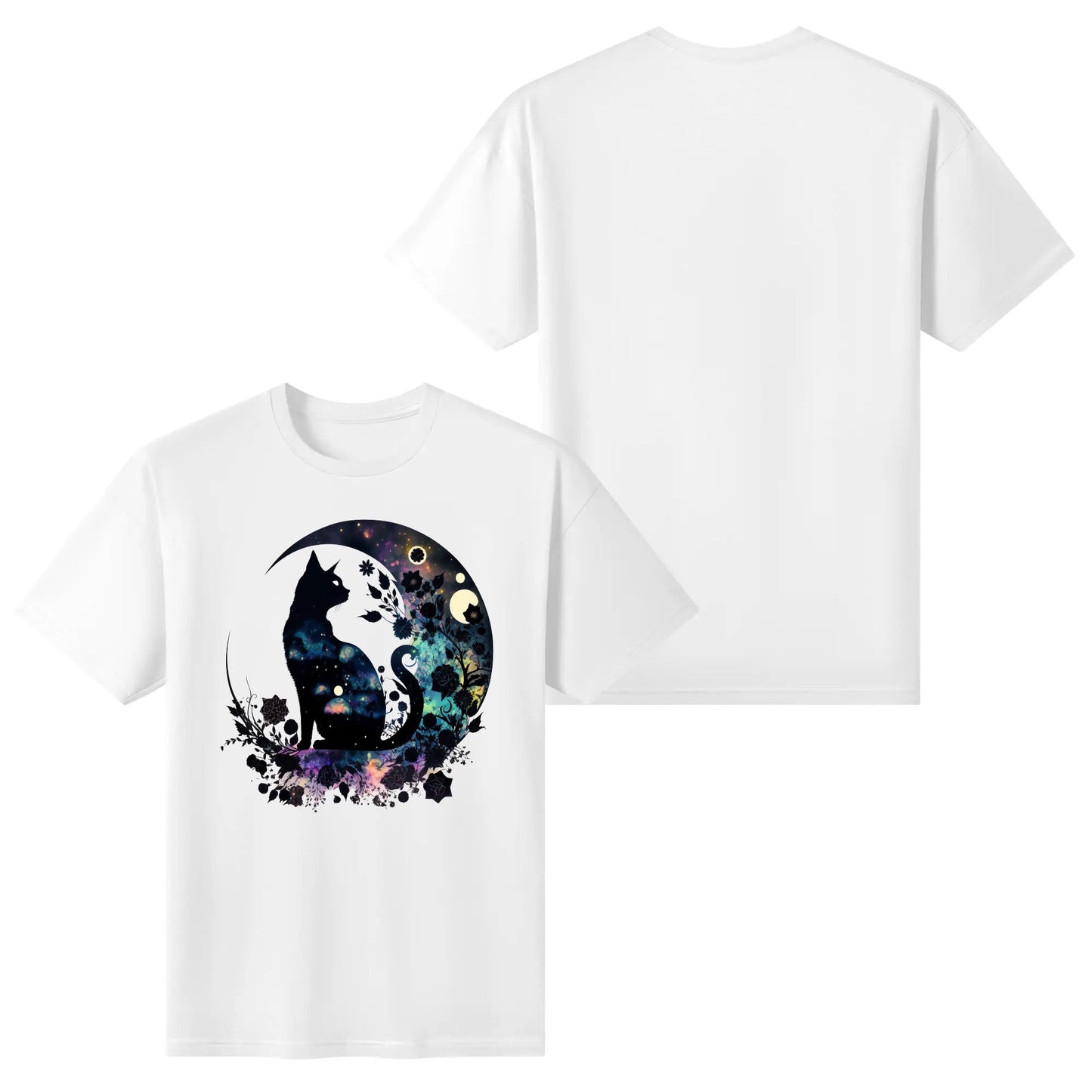 Cat On The Moon - Women's Super Soft 100% Cotton T-Shirt Part 2