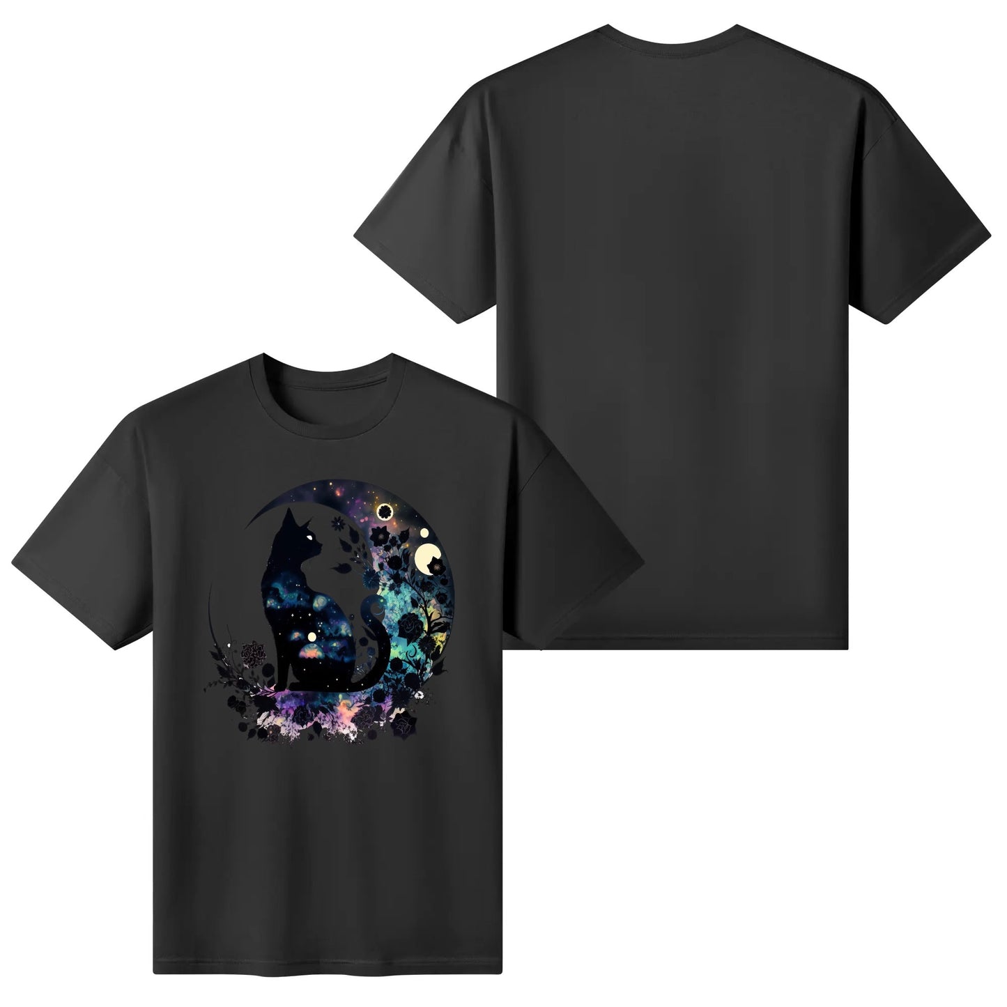 Cat On The Moon - Women's Super Soft 100% Cotton T-Shirt Part 2