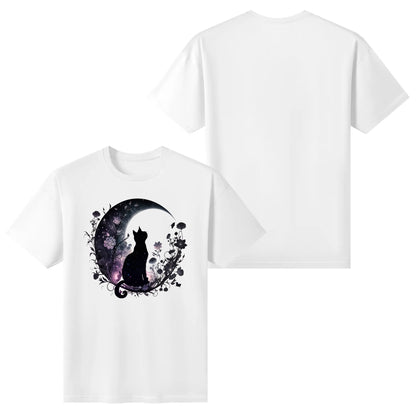 Cat On The Moon - Women's Super Soft 100% Cotton T-Shirt Part 2