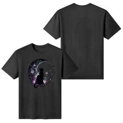 Cat On The Moon - Women's Super Soft 100% Cotton T-Shirt Part 2