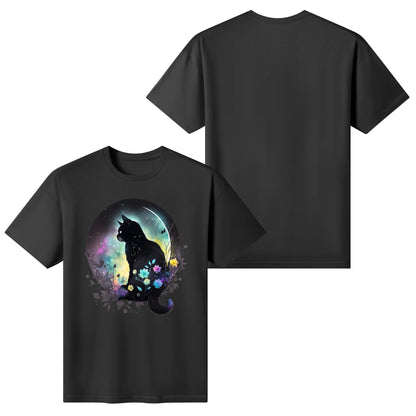 Cat On The Moon - Women's Super Soft 100% Cotton T-Shirt Part 2