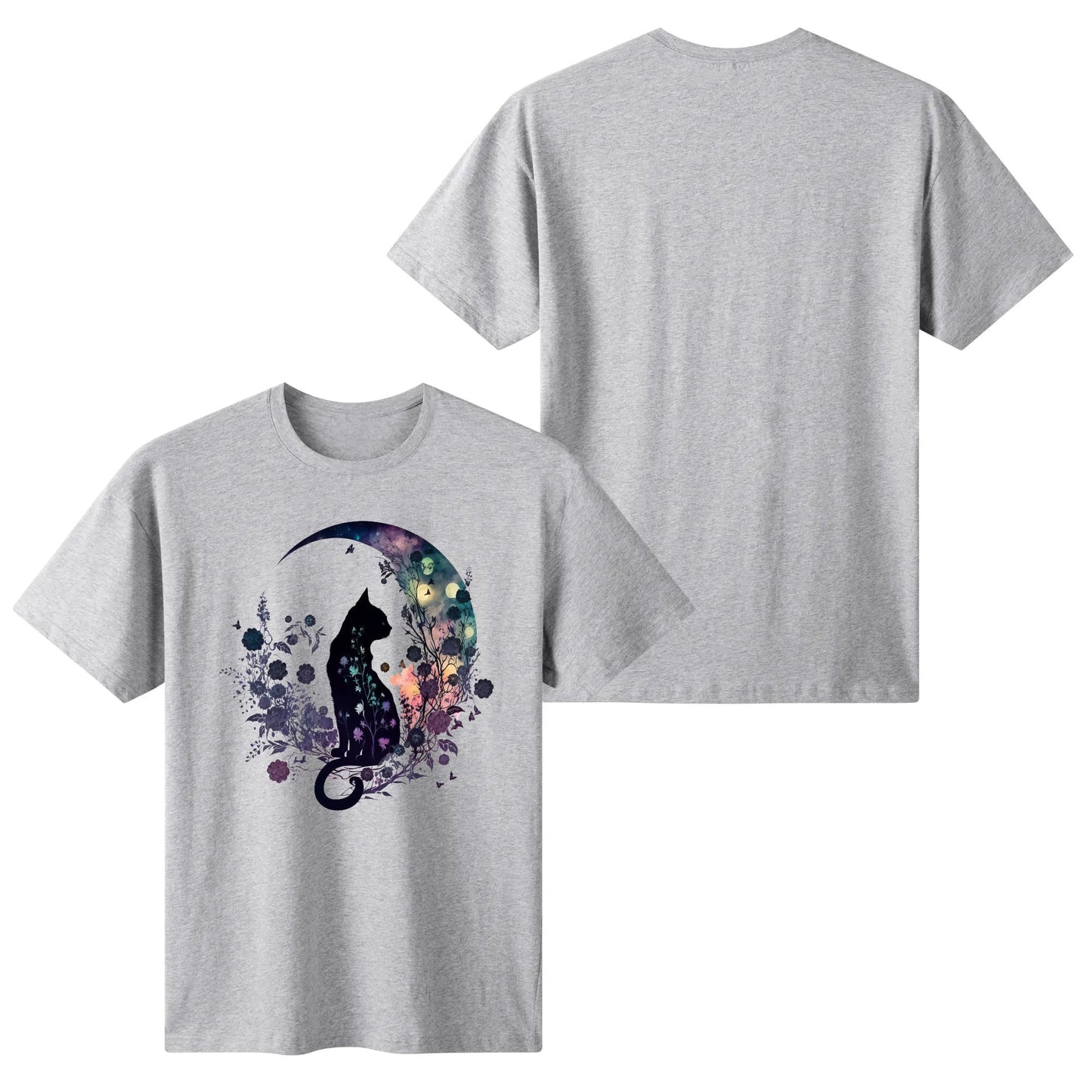 Cat On The Moon - Womens Super Soft 100% Cotton T-Shirt Part 1