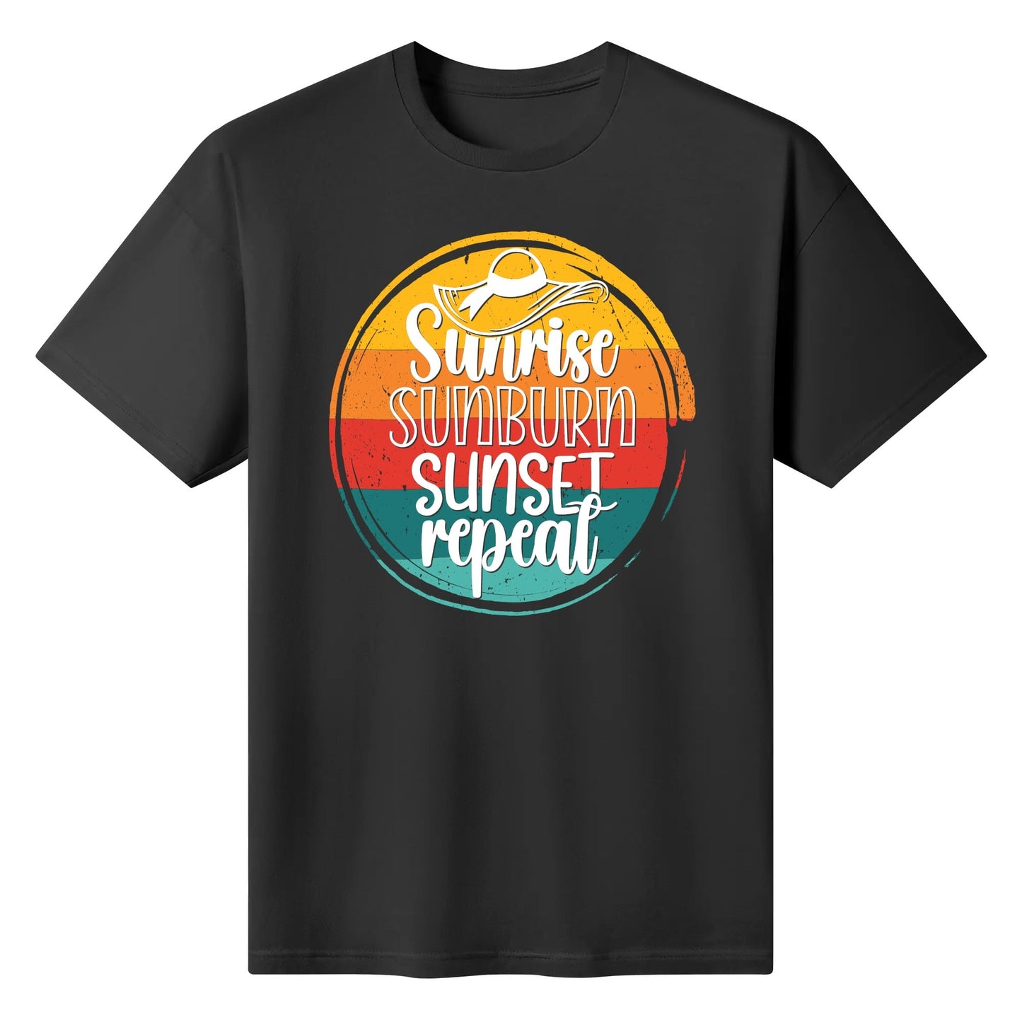 Sunrise Sunburn Sunset Repeat - Women's 100% Soft Cotton T-Shirt