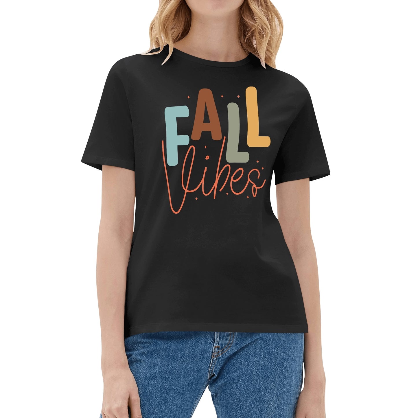 Fall Vibes - Womens Super Soft 100% Cotton T-Shirt