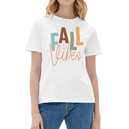 Fall Vibes - Womens Super Soft 100% Cotton T-Shirt