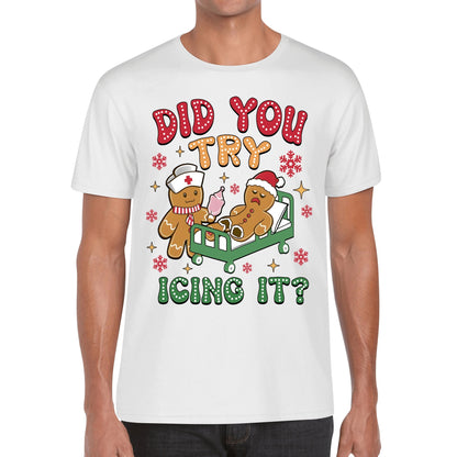 Did You Tried Icing It? - Men's 100% Soft Cotton T-Shirt - Funny Christmas Cookie Baker T-Shirt