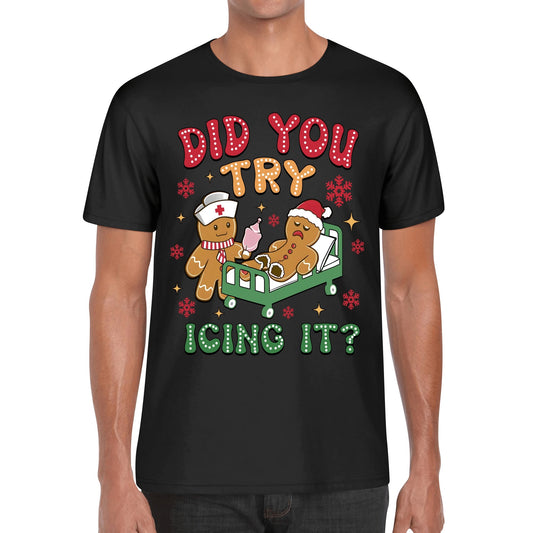 Did You Tried Icing It? - Men's 100% Soft Cotton T-Shirt - Funny Christmas Cookie Baker T-Shirt