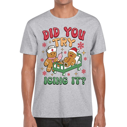 Did You Tried Icing It? - Men's 100% Soft Cotton T-Shirt - Funny Christmas Cookie Baker T-Shirt