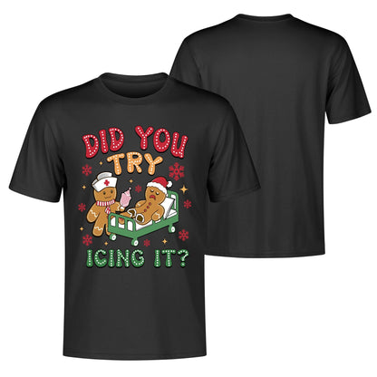 Did You Tried Icing It? - Men's 100% Soft Cotton T-Shirt - Funny Christmas Cookie Baker T-Shirt