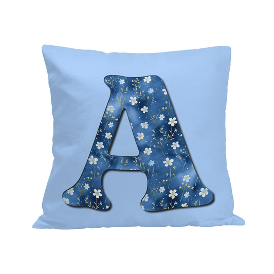 A - Blue Daisies - Pillow Case (Single-Side Print)