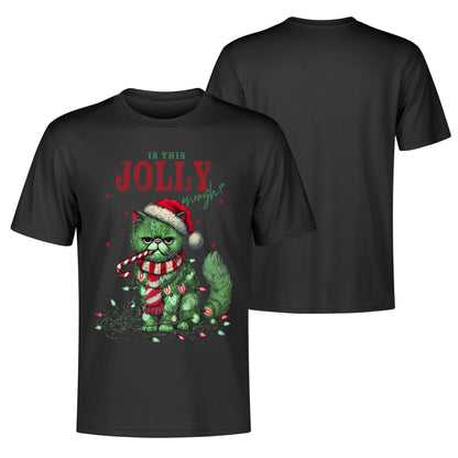 Is This Jolly Enough - Mens 100% Soft Cotton T-Shirt - Funny Christmas T-Shirt