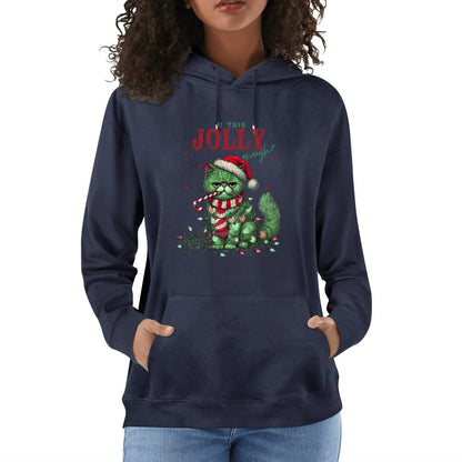 Is This Jolly Enough - Unisex 100% Soft Cotton Hoodie - Funny Christmas Hooded Pullover