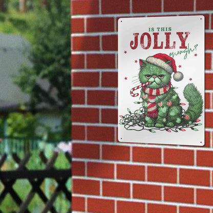 Is This Jolly Enough - Sheet Iron Wall Home Décor - 8x12