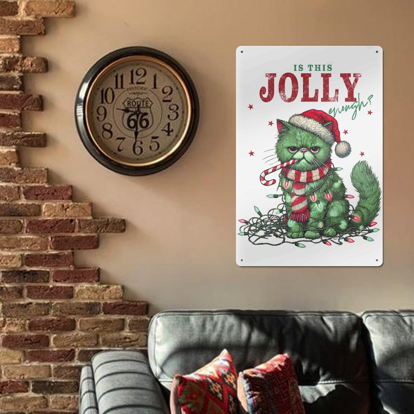 Is This Jolly Enough - Sheet Iron Wall Home Décor - 8x12