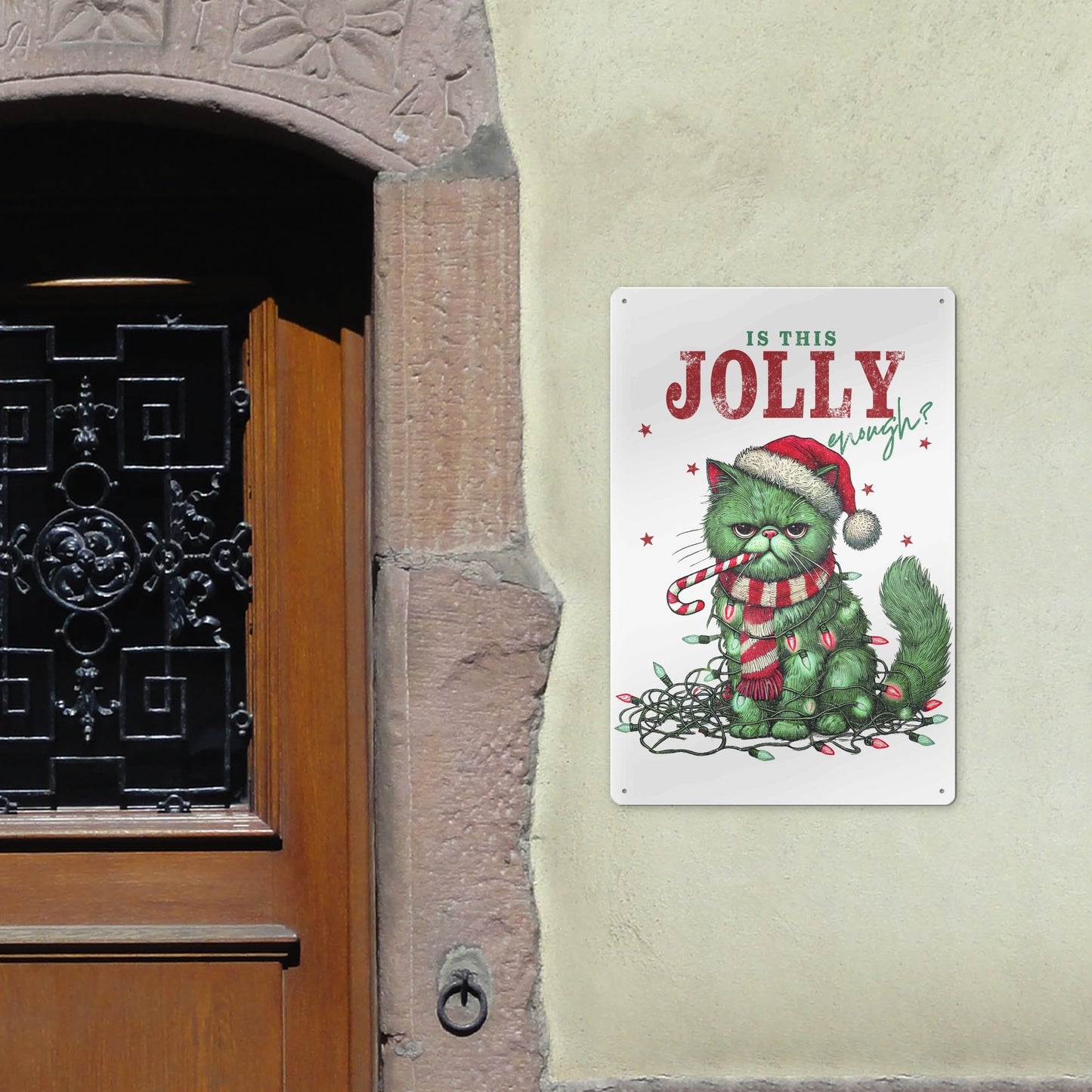 Is This Jolly Enough - Sheet Iron Wall Home Décor - 8x12