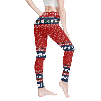 Canadiana Winter Soft Legging Yoga Pants For Women