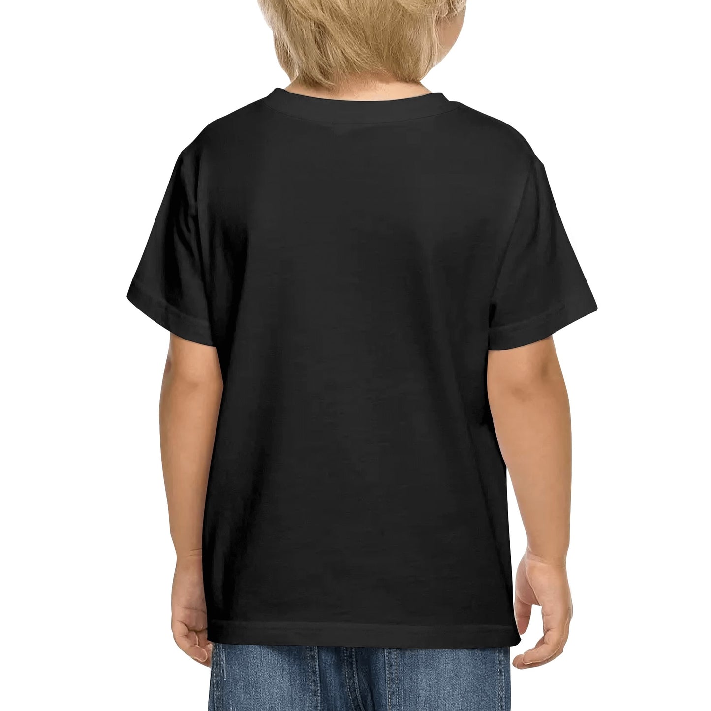 Just A Kid Who Loves Jigsaw Puzzles - Kids 100% Soft Cotton White On Black T-Shirt