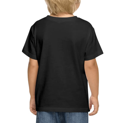 Just A Kid Who Loves Jigsaw Puzzles - Kids 100% Soft Cotton White On Black T-Shirt