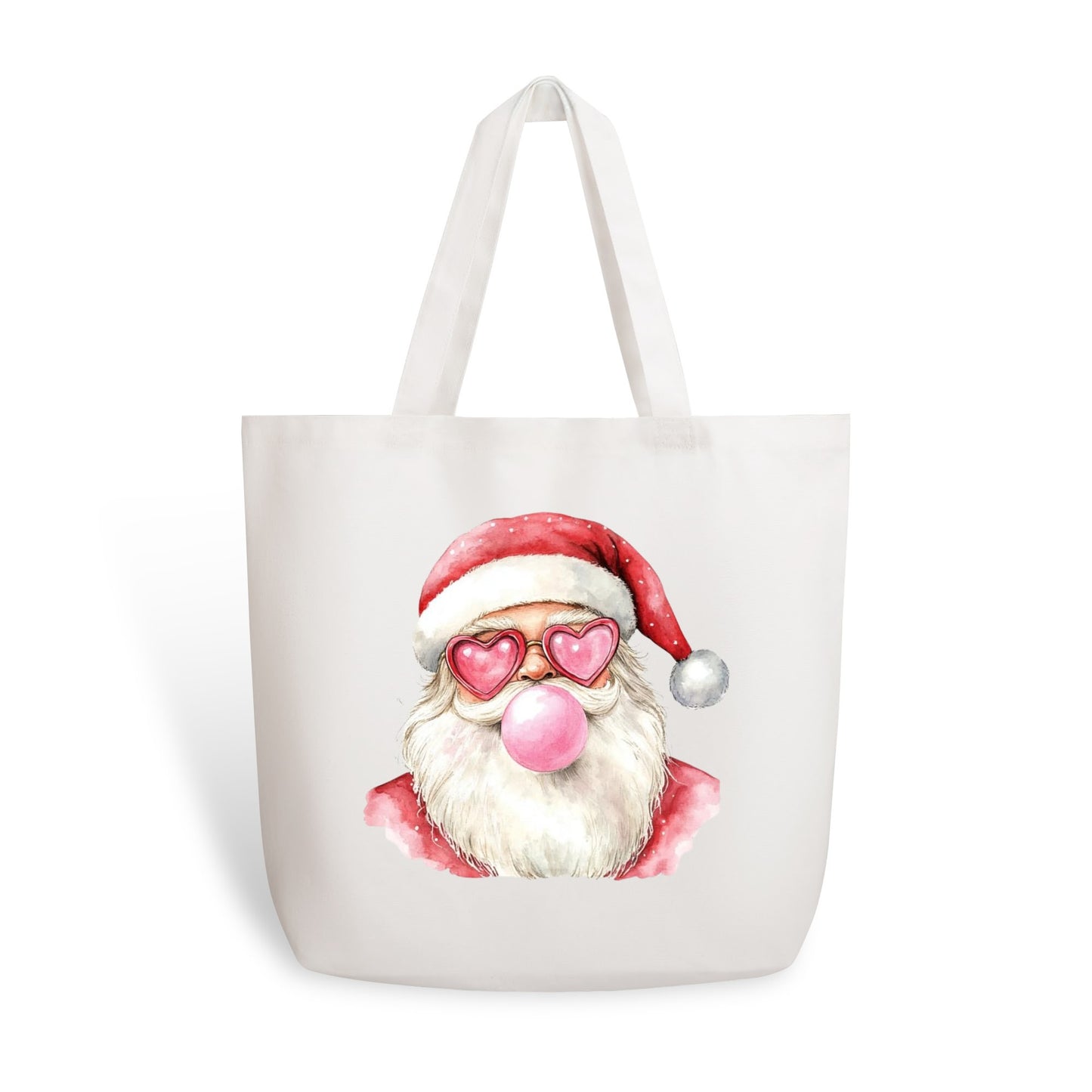Cheeky Bubble Blowing Santa | 100% Cotton Tote Bag - Eco-Friendly