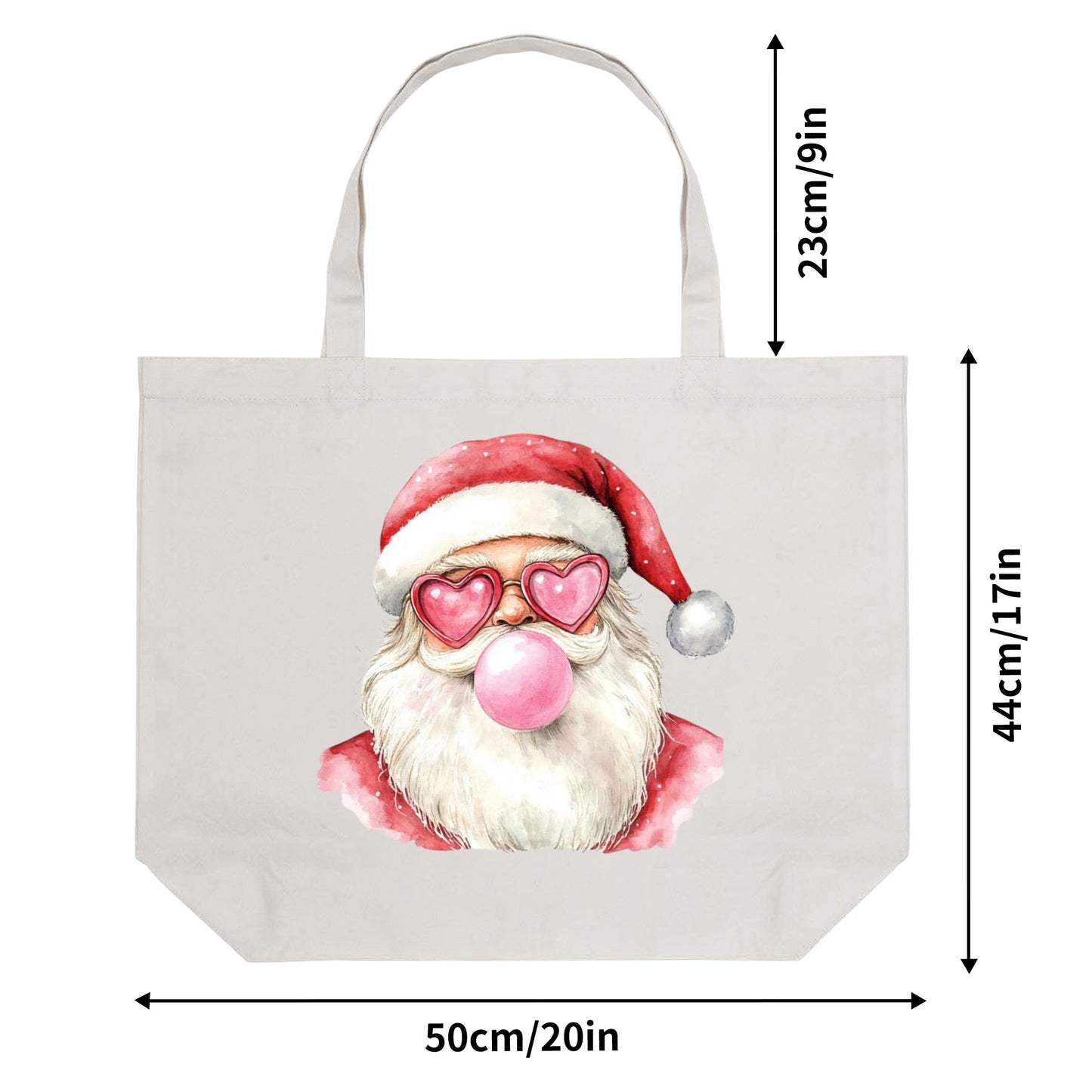 Cheeky Bubble Blowing Santa | 100% Cotton Tote Bag - Eco-Friendly