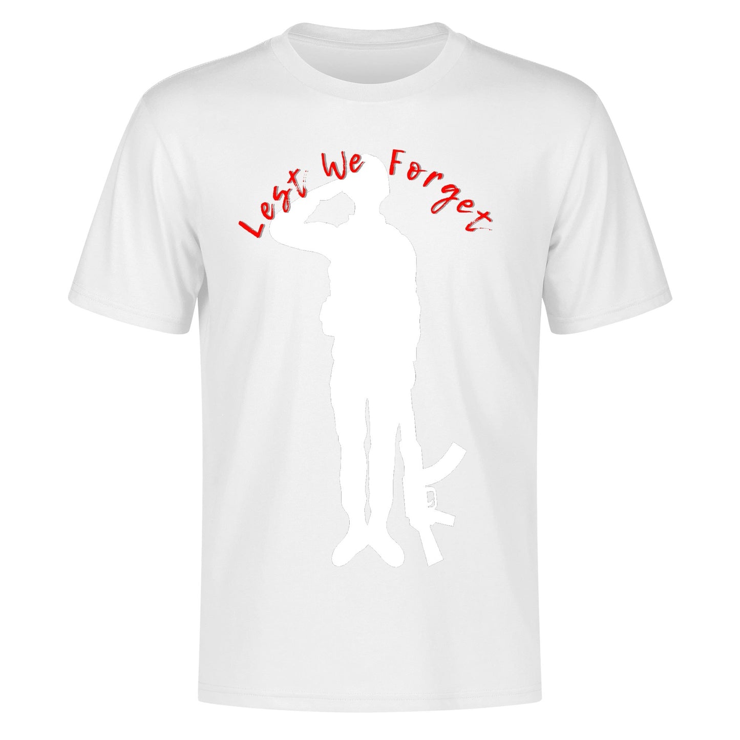 Lest We Forget - Mens 100% Soft Cotton Remembrance Day T-Shirt