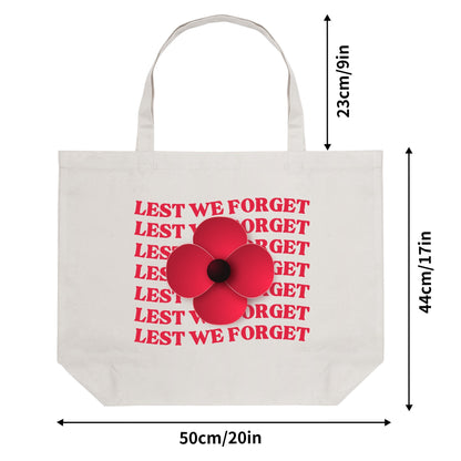 Remembrance Day 100% Cotton Tote Bag (Single-sided Print)