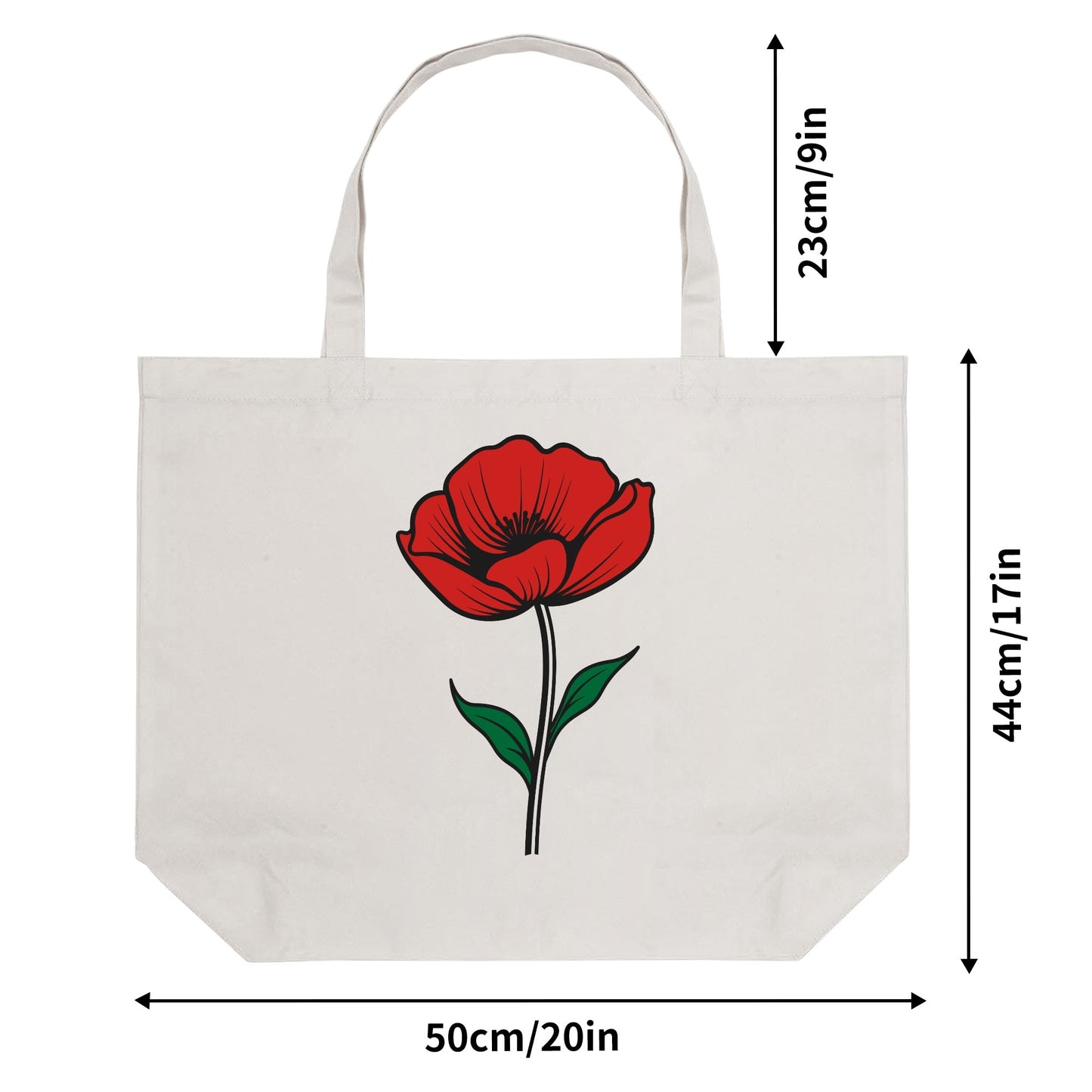 Remembrance Day 100% Cotton Tote Bag (Single-sided Print)