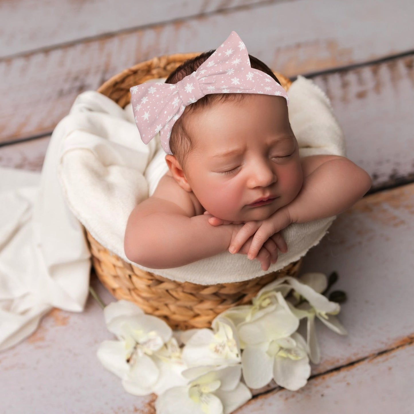 Unique Winter Themed Baby Bows Headband Hairband for Newborn Babies