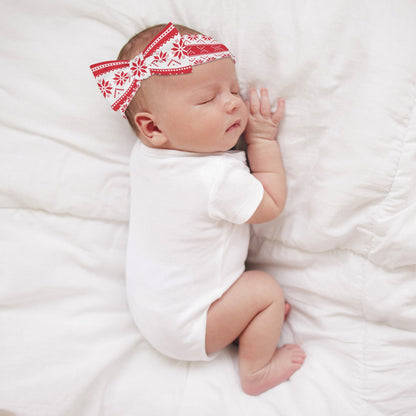 Unique Winter Themed Baby Bows Headband Hairband for Newborn Babies