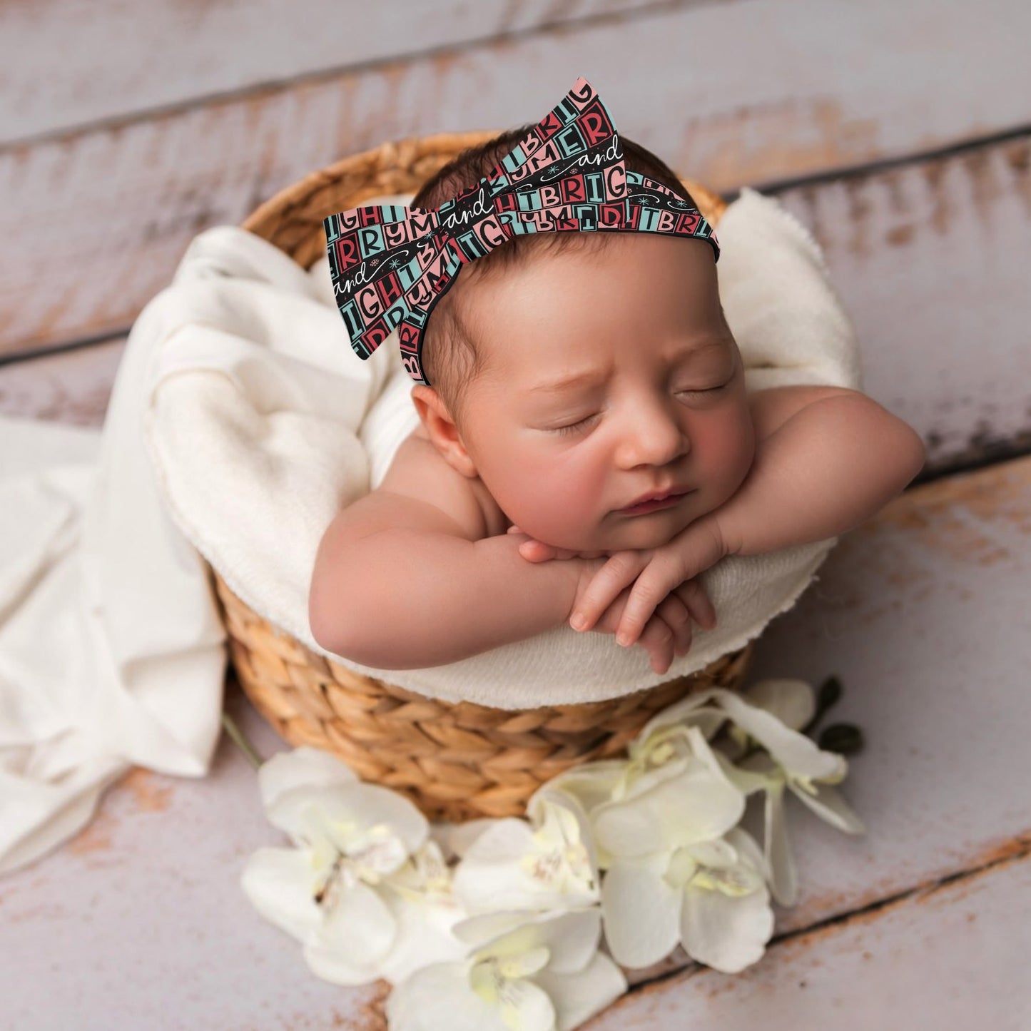 Unique Winter Themed Baby Bows Headband Hairband for Newborn Babies