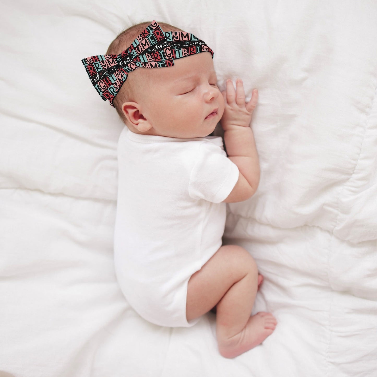 Unique Winter Themed Baby Bows Headband Hairband for Newborn Babies