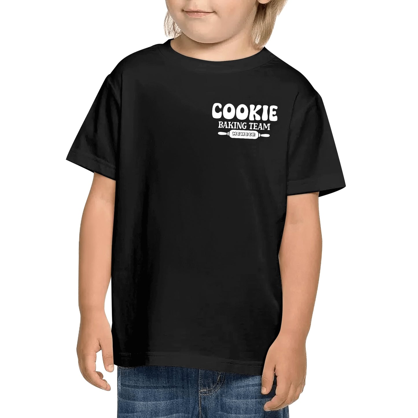 Official Cookie Tester - Kids 100% Soft Cotton Double Sided Print Cookie Baking Team Member T-Shirt