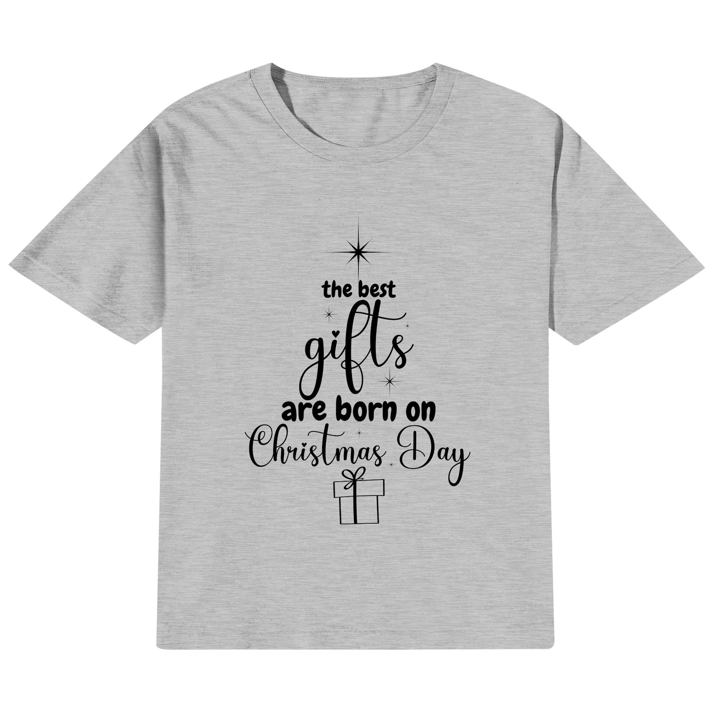 The Best Gifts Are Born On Christmas Day - Christmas Star - Kids 100% Soft Cotton T-Shirt