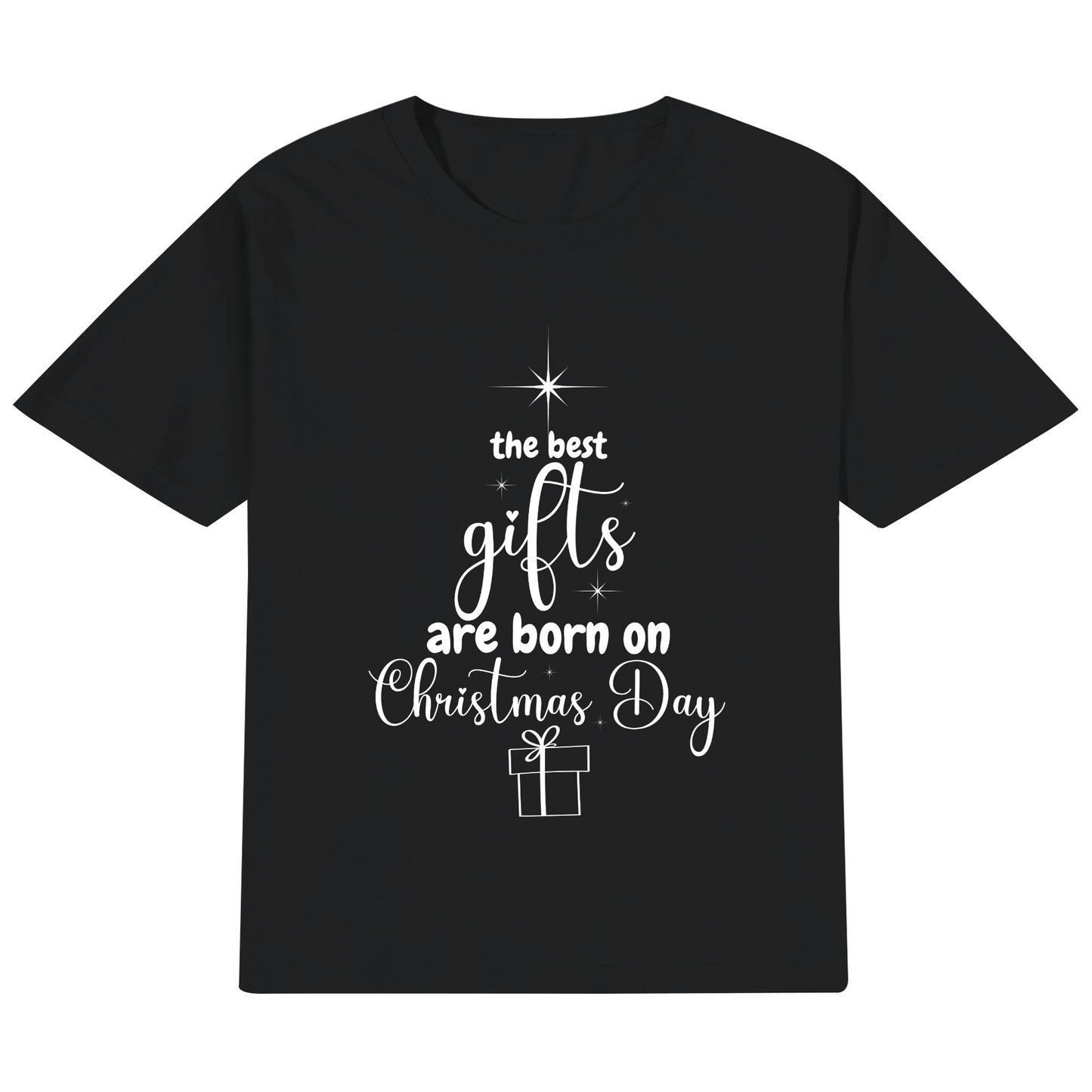 The Best Gifts Are Born On Christmas Day - Christmas Star - Kids 100% Soft Cotton T-Shirt