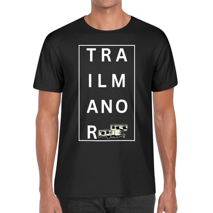 TRAILMANOR - Men's 100% Soft Cotton T-Shirt - Minimalistic Word Trend