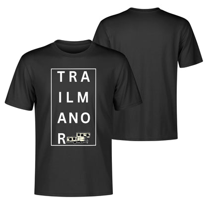 TRAILMANOR - Men's 100% Soft Cotton T-Shirt - Minimalistic Word Trend