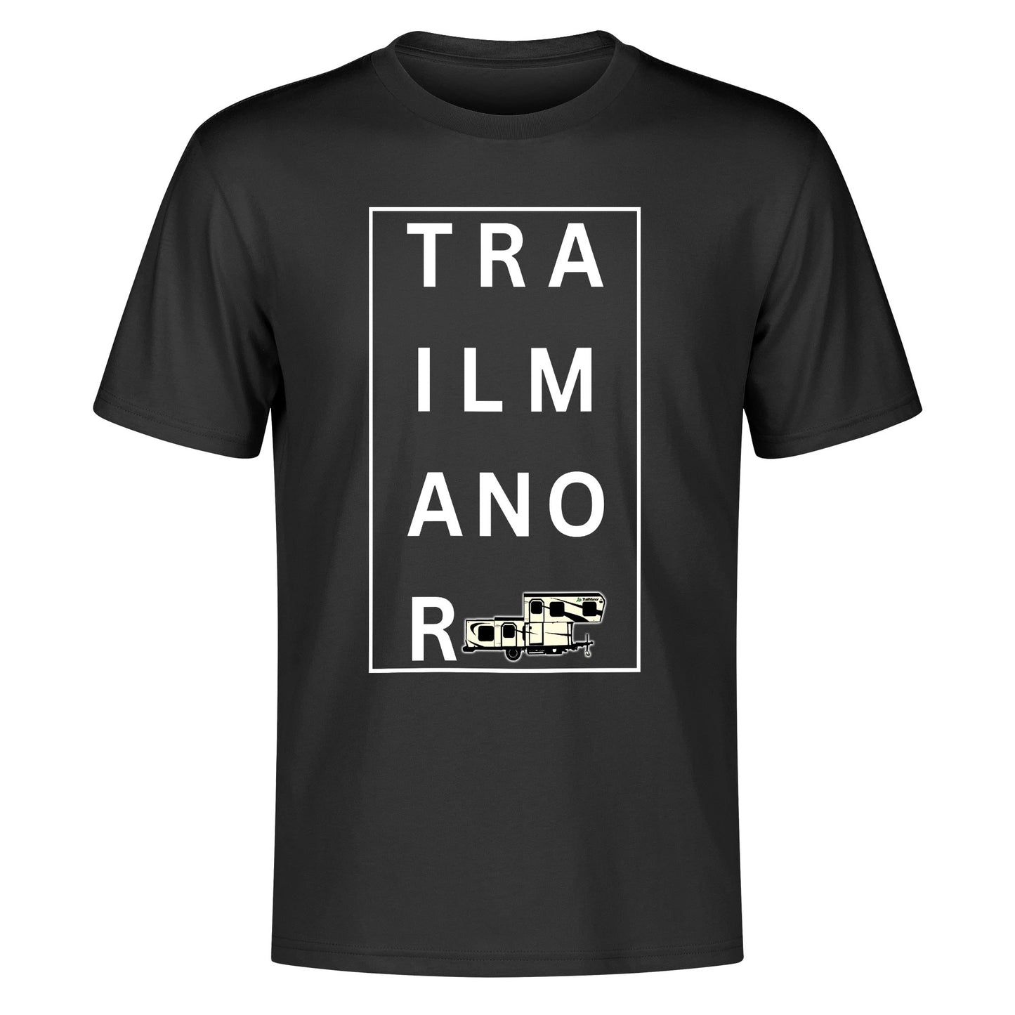 TRAILMANOR - Men's 100% Soft Cotton T-Shirt - Minimalistic Word Trend