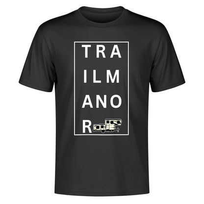 TRAILMANOR - Men's 100% Soft Cotton T-Shirt - Minimalistic Word Trend