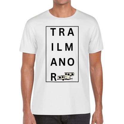 TRAILMANOR - Men's 100% Soft Cotton T-Shirt - Minimalistic Word Trend