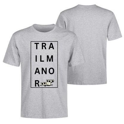 TRAILMANOR - Men's 100% Soft Cotton T-Shirt - Minimalistic Word Trend