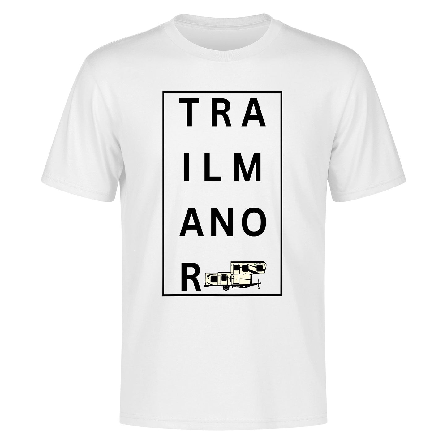 TRAILMANOR - Men's 100% Soft Cotton T-Shirt - Minimalistic Word Trend