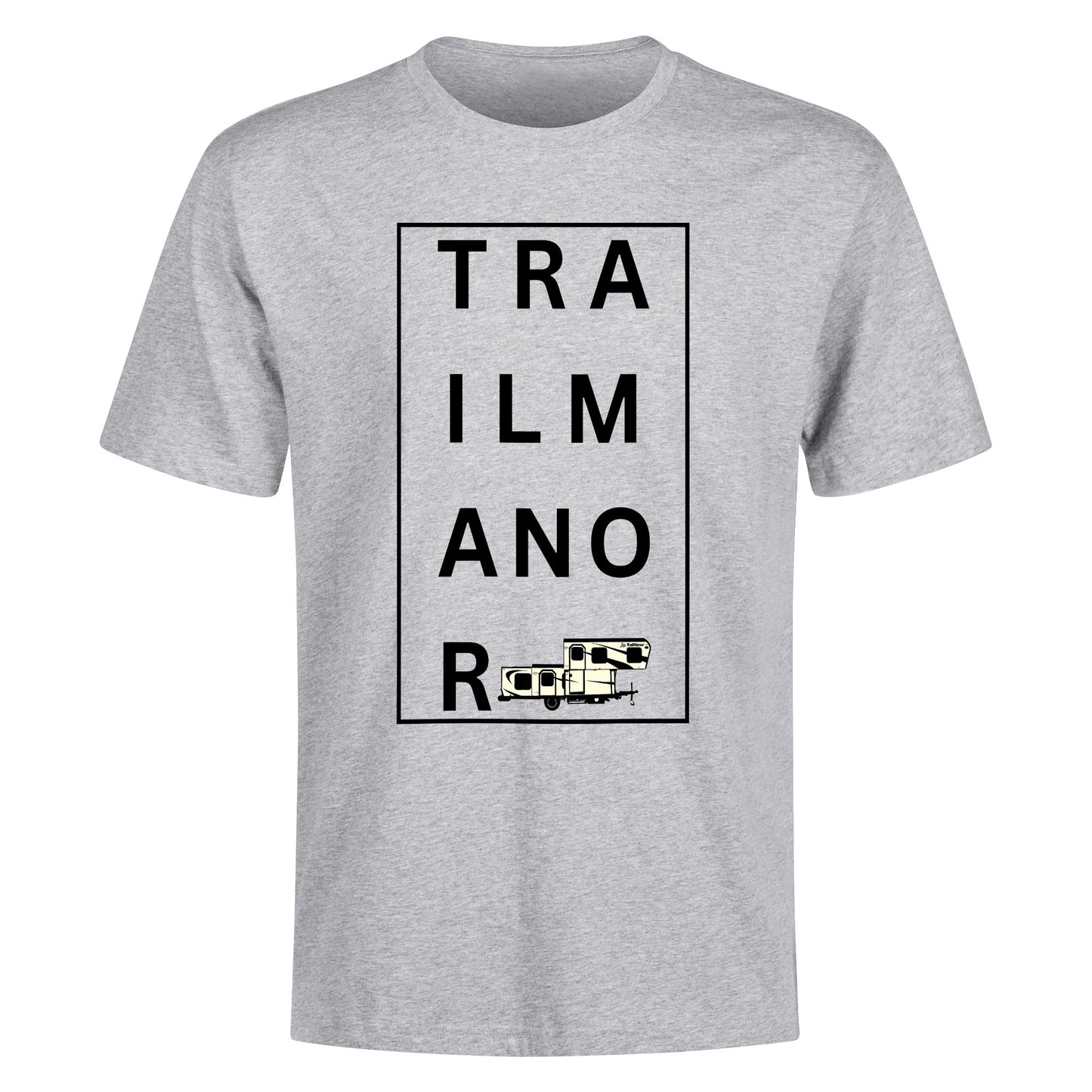 TRAILMANOR - Men's 100% Soft Cotton T-Shirt - Minimalistic Word Trend