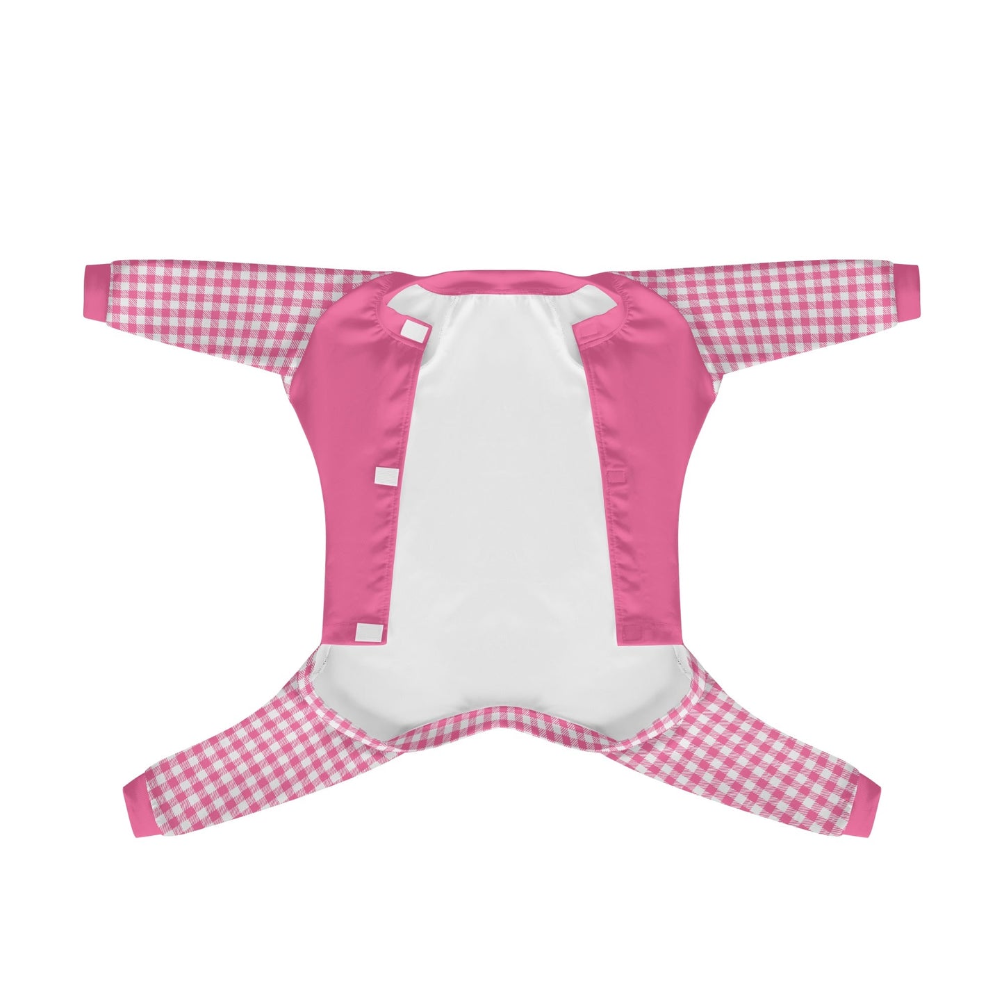 Gingham Plaid - Warm and Cozy Dog Pajamas – Stylish, Comfy Pet Clothes for Most Breeds