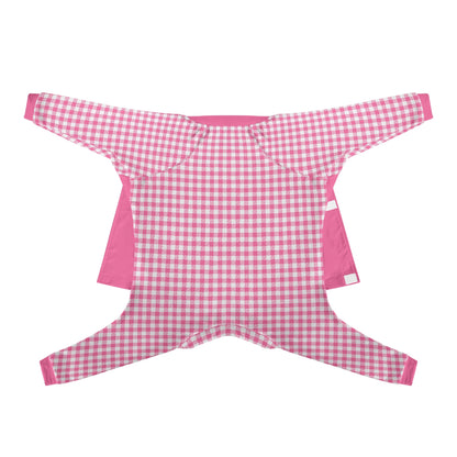 Gingham Plaid - Warm and Cozy Dog Pajamas – Stylish, Comfy Pet Clothes for Most Breeds