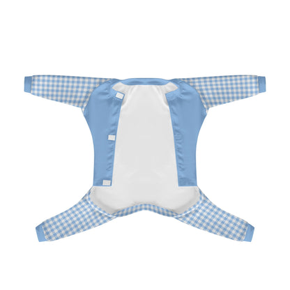 Gingham Plaid - Warm and Cozy Dog Pajamas – Stylish, Comfy Pet Clothes for Most Breeds